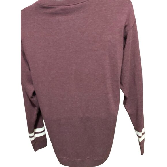 PINK BY Victoria's Secret Sweatshirt Women's Small Solid Long Sleeve Oversize - Picture 8 of 14